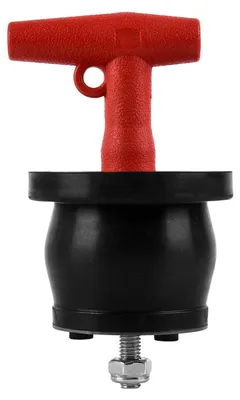 Gummi-Abflussstopfen mit T-Griff für 38-44 mm Rohre