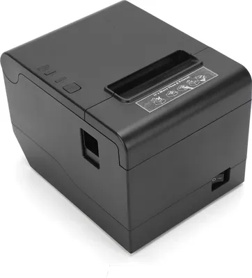Obrázok produktu pre 80 mm termálna tlačiareň účteniek Stolný tlačiarenský stroj s automatickým rezaním Rýchla rýchlosť 260 mm/s USB + WiFi Podpora montáže na stenu pre maloobchod
