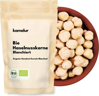 Produktbild von Kamelur® Bio Haselnusskerne blanchiert 1kg