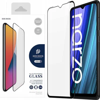 Produktbild von Dux Ducis gehärtetes Bildschirmglas mit Rahmen für Realme Narzo 50A