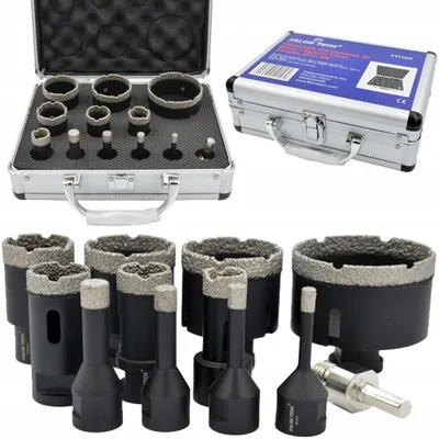 Produktbild von Falon-Tech Diamant-Kernbohrer-Set für Fliesen 6-68mm M14