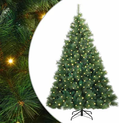 Imagen del producto de Árbol de Navidad artificial con 300 LED Verde 180 cm PE y PVC