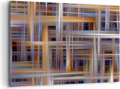 Produktbild von Bild auf Leinwand - Leinwandbild - Abstraktion modern - 100x70cm - Wand Bild - Wanddeko - Leinwanddruck - Bilder - Kunstdruck - Wanddekoration - Leinwand bilder - Wandkunst - AA100x70-3430