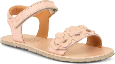 Produktbild von Flexy Kinder Sandalen aus Leder Nude EU 36 mit flexibler Laufsohle und Klettverschluss