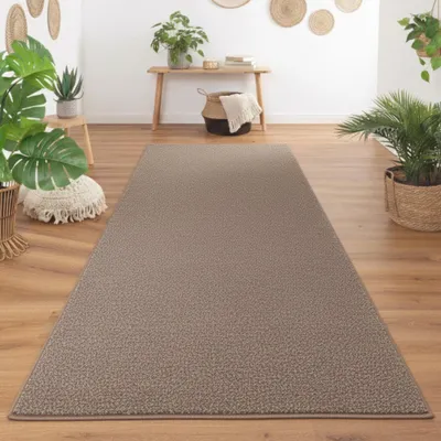 Produktbild von Steffensmeier Läufer Galerie Cambridge, Kurzflor Teppich, Flur, Diele, Größe: 80x450 cm, Taupe