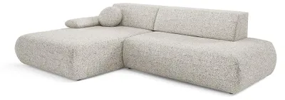 Produktbild von Ecksofa mit Schlaffunktion Puentro links Aschschleier