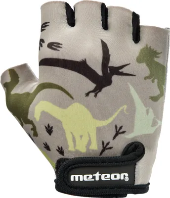 Produktbild von Meteor Kinder Fahrradhandschuhe, Bike Gel BMX Handschuh, Jungen Fahrrad-Handschuhe, Mädchen Radhandschuhe S Dinosaurs