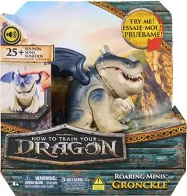 Produktbild von DreamWorks Dragons Drachenzähmen leicht gemacht - Interaktiver Mini-Drache Fleischklops, Figur mit Soundeffekten, 4 Jahr(e), Blau, Grau