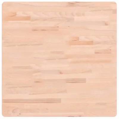 Image de vidaXL Plateau de table 70x70x2,5 cm Carré en bois massif de hêtre