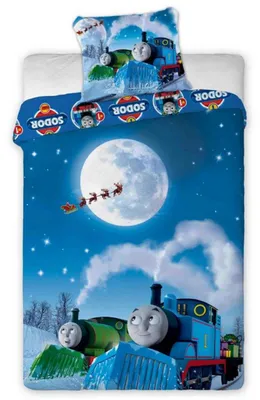 Produktbild von Kinderbettwäsche Lokomotiva Tomas 160X200+70X80cm