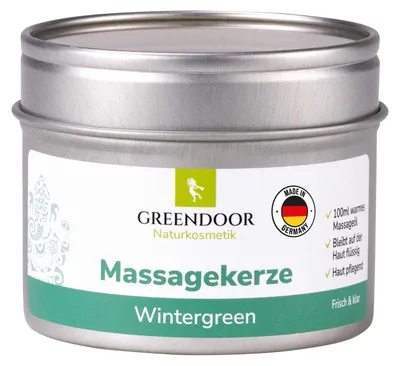 Produktbild von GREENDOOR Massagekerze  Wintergreen