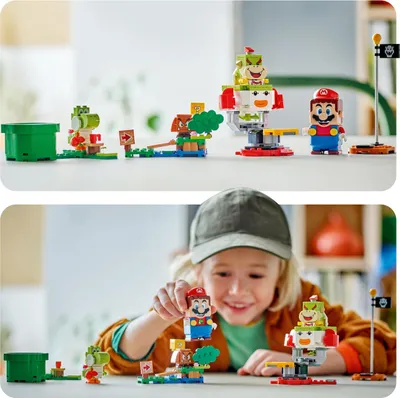 Produktbild von LEGO Super Mario Abenteuer mit dem interaktiven LEGO Mario, Set mit Junior-Clown-Kutsche, Spielzeug-Yoshi, Nintendo Geschenk für Jungen, Mädchen und Gamer ab 6 Jahren 71439