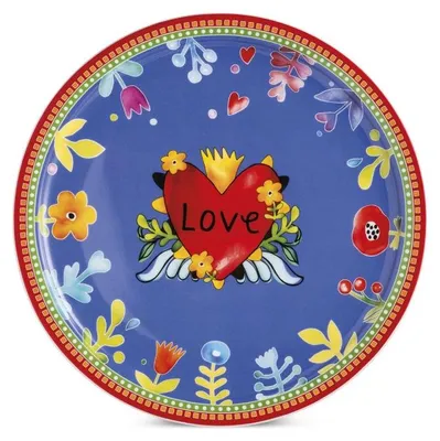 Zdjęcie produktu dla EGAN Love czerwony talerz do ciasta ⌀31 cm