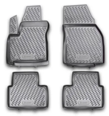 Gummi Fußmatten Set für Opel Meriva B, Bj. 3/2010-2017, 4-teilig, schwarz
