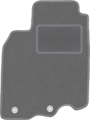 Produktbild von Fahrerfußmatte Velours graphit passend für Honda Insight II (2009-2014, Schrägheck) – mit Befestigungen – passgenau