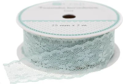 Produktbild von DPCRAFT - Spitzenband - Minze Spitze 2,5 cm x 2 m