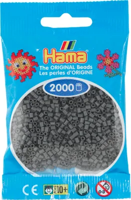 Produktbild von HAMA 501-71 Mini Perlen im Beutel - Dunkelgrau