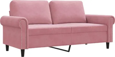Produktbild von vidaXL 2-Sitzer-Sofa Rosa 140 cm Samt