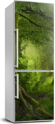 Imagen del producto de Decoración para nevera Tulup - 70x190 cm - Vinilo adhesivo para nevera - Selva tropical