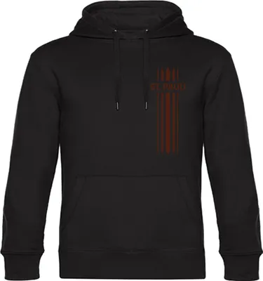 Produktbild von multifanshop Kapuzen Sweatshirt - St. Pauli - Streifen, schwarz, Größe S