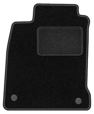 Image de Tapis conducteur en moquette pour Renault Laguna III 2007-2015 (liftback/break) – 1 pièce, noir, sur mesure – Wielganizator LUX