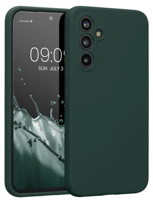Produktbild von kwmobile Hülle kompatibel mit Samsung Galaxy A54 5G - Hülle Silikon gummiert - Handyhülle - Handy Case in Moosgrün