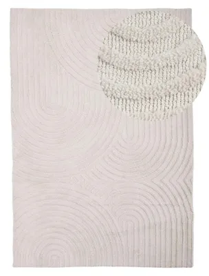 Produktbild von Teppich Holly Zen flauschig weicher Teppich in Creme 80x150 cm | für Wohnzimmer, Schlafzimmer & Kinderzimmer