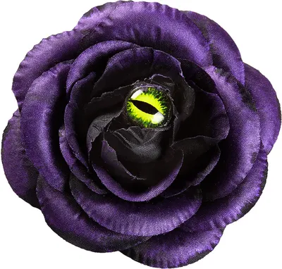 Immagine prodotto di Fermaglio per capelli con rosa viola e occhio di gatto