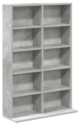 Produktbild von CD Regal Betongrau 65 x 23,5 x 97,5 cm Holzwerkstoff