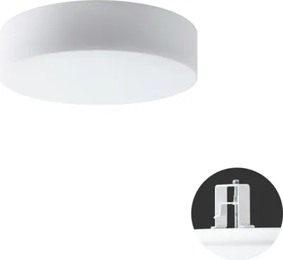 Obrázok produktu pre OSMONT ERI67636 ERIS V3 stropné/stenové sklenené polopriame svietidlo biele IP44 4000 K 24W LED DALI
