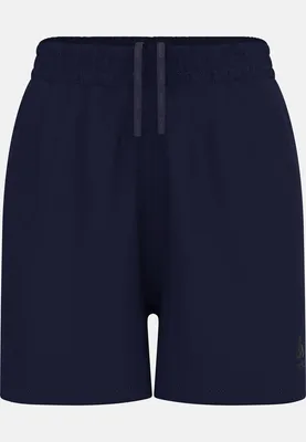 Dunkelblaue Odlo Essentials 4 Inch Laufshorts mit elastischem Bund und Kordelzug