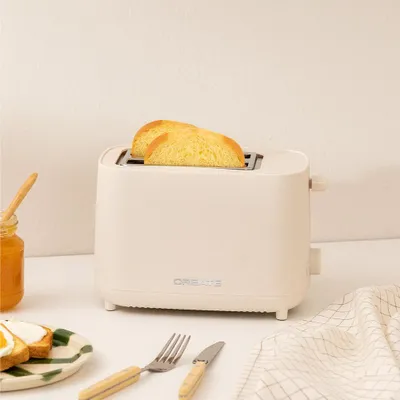 Produktbild von CREATE Toast Studio, 2 Scheibe(n), Weiß, Kunststoff, Tasten, Niveau, Drehregler, CE, LVD, EMC, ROHS, LFGB, ERP, 750 W