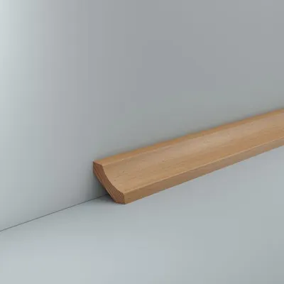 Produktbild von Hohlkehlleiste Holz Buche 30 x 30 mm Holzleiste 2,4 Meter Deckenleiste