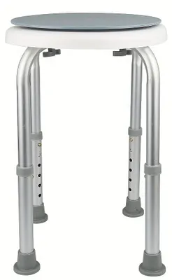 Image de Siège de douche - Tabouret de douche - Assise de douche - Chaise de salle de bain - Siège de douche - Assise pivotante à 360°