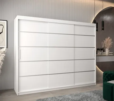 Obrázok produktu pre Šatníková skriňa ENNI - šírka 250 cm, biela