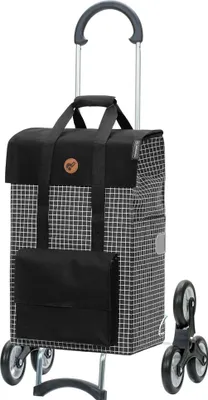 Produktbild von Andersen SHOPPER MANUFAKTUR Einkaufstrolley Treppensteiger Scala Shopper Hedda 51L Black schwarz 106cm