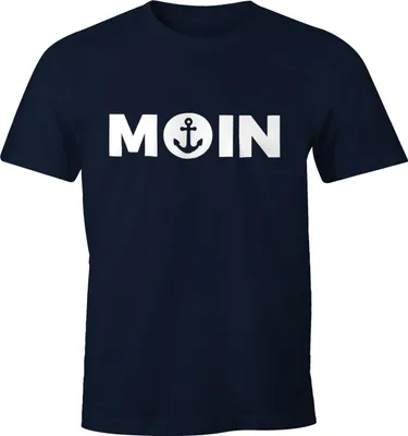 Produktbild von Cooles Herren T-Shirt Moin mit Anker Shirt Moonworks®  4XL