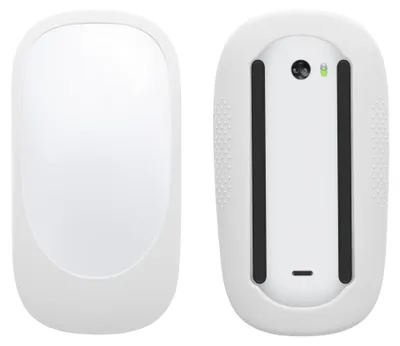 Produktbild von kwmobile Silikon Schutzhülle kompatibel mit Apple Magic Mouse 1 / 2 Hülle - Rutschfestes PC Maus Cover aus softem Silikon - Weiß
