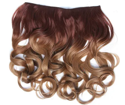 Produktbild von WIG ME UP Clip-in Haarverlängerung Hinterkopf breit lockig Ombre Kupferbraun Dunkelblond CMT-863-30TT26