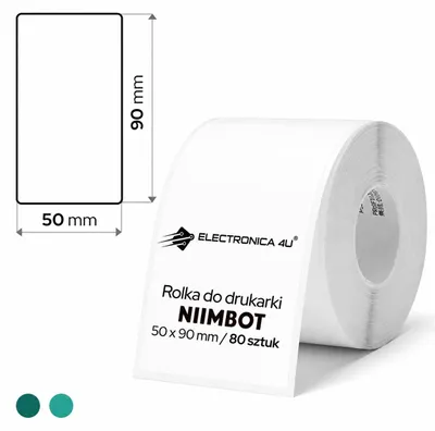 Zdjęcie produktu dla Etykiety samoprzylepne termiczne termotransferowe Niimbot M2 M3 50x90
