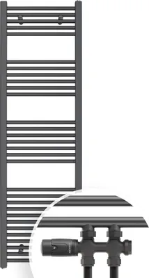 Produktbild von Aquabad Badheizkörper Virgo inkl. Multiblock Durchgangsform 50x160cm 538W Anthrazit - Ohne Heizstab / Ohne Heizstabelement