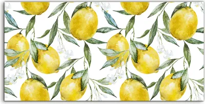 Produktbild von Coloray - Glasbild - 100x50 cm - Wandbild - Glasbilder - Foto Bild für die Küche Zitrone Frücht