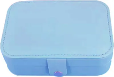 Produktbild von Schmuckaufbewahrungsbox, Ohrring-Halskettenhalter, großes Fassungsvermögen, mehrere Fächer, leichter tragbarer Schmuck-Organizer
