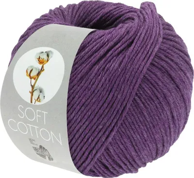 Produktbild von Lana Grossa - Soft Baumwolle 0053 anthrazitviolett