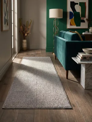 Teppich Silber Läufer Textur Nahaufnahme Detail_#sku_BARKHELIX802502200SILVER#
