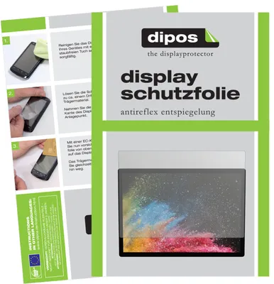Produktbild von 2x Schutzfolie für Microsoft Surface Book 2 15 Zoll matt Displayschutzfolie