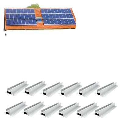 Obrázek produktu pro Montážní držáky pro solární panely, hliníková konstrukce, snadná instalace, určené pro 5 kusů fotovoltaických modulů