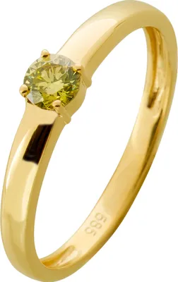 Produktbild von Solitärring Gold 585 14K gelber Diamant 0.25ct Verlobungsring 20