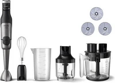 Produktbild von Stabmixer 1200W mit ProMix-Technologie, LED-Anzeige, stufenloser Geschwindigkeit & One-Touch-System – leistungsstarker Küchenmixer