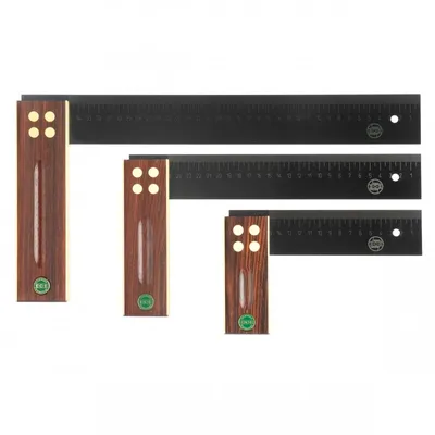 Produktbild von E. C. E. Präzisionswinkel Länge 150mm Palisanderholz gelaserte mm-Skala - 409